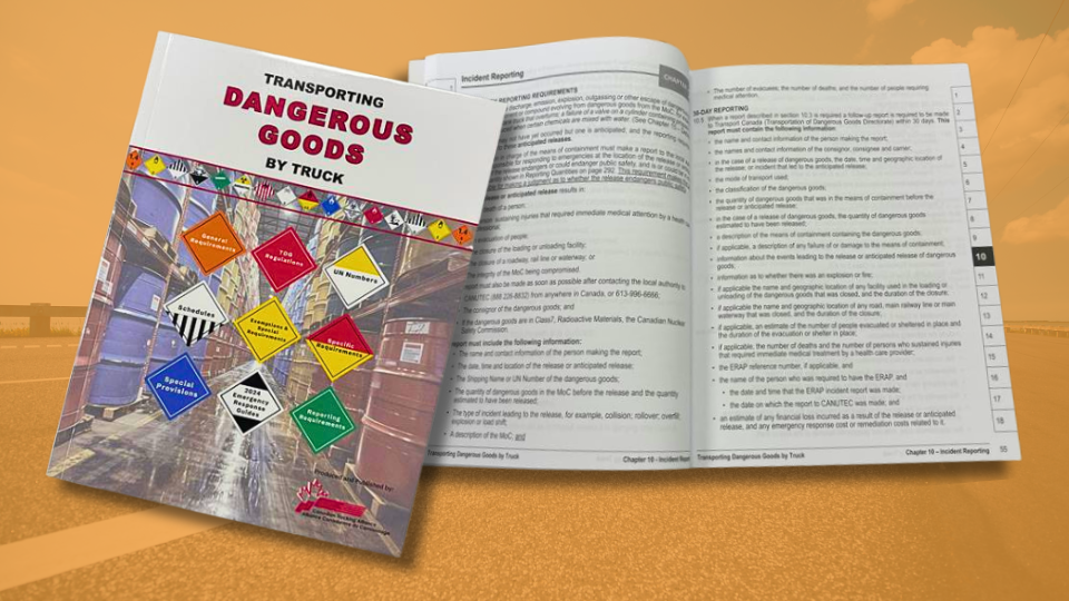 Canadian Trucking Alliance Transportation of Dangerous Goods by Truck Handbook is Available now!