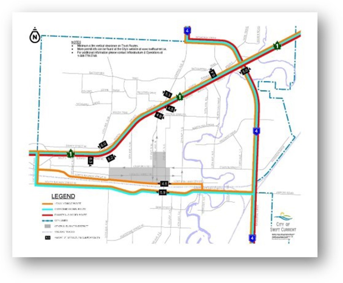 City of Swift Current's Truck Route Bylaw Change